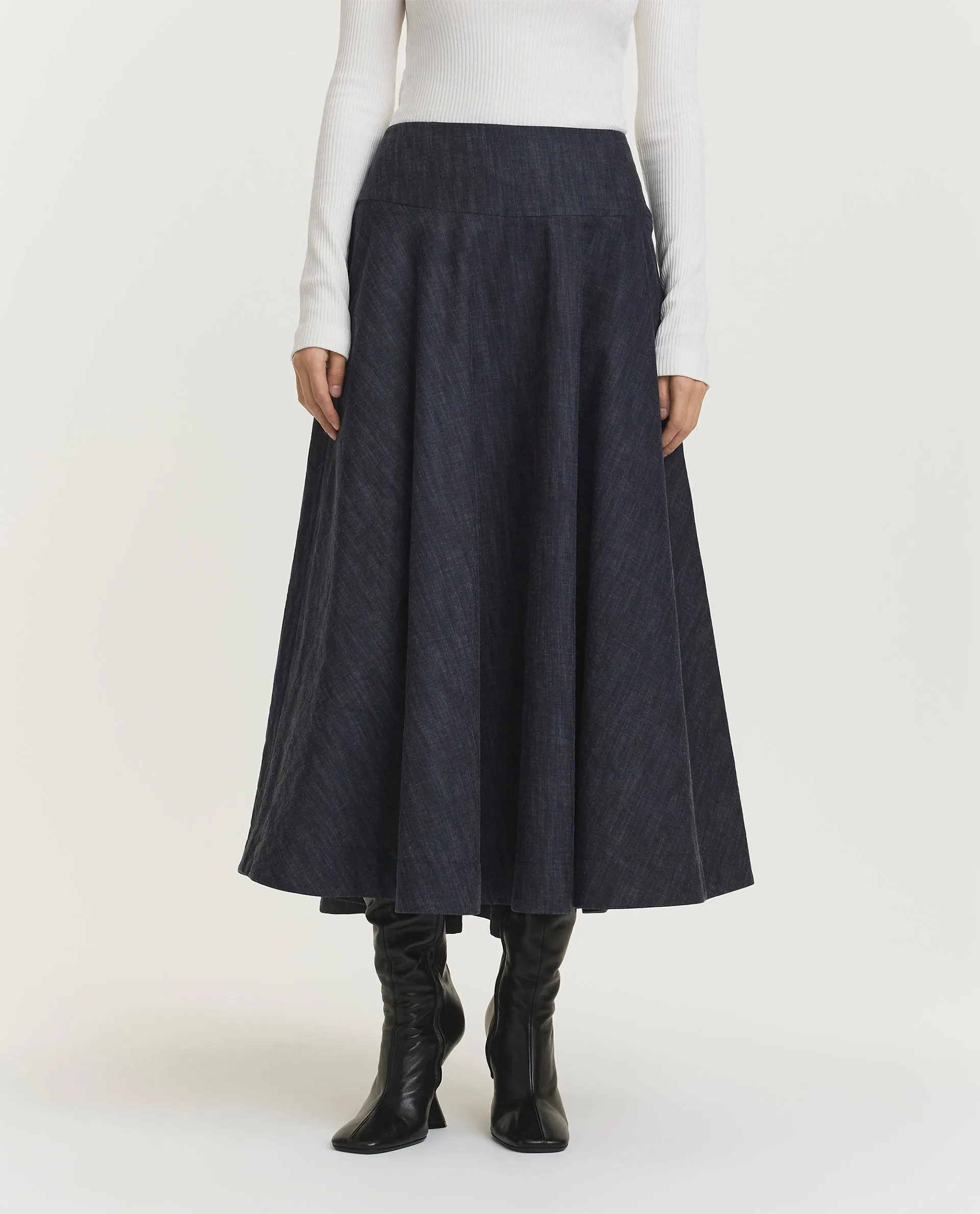 Katoenen rok - Donkerblauw sold by Pauw Amsterdam product image thumbnail 2