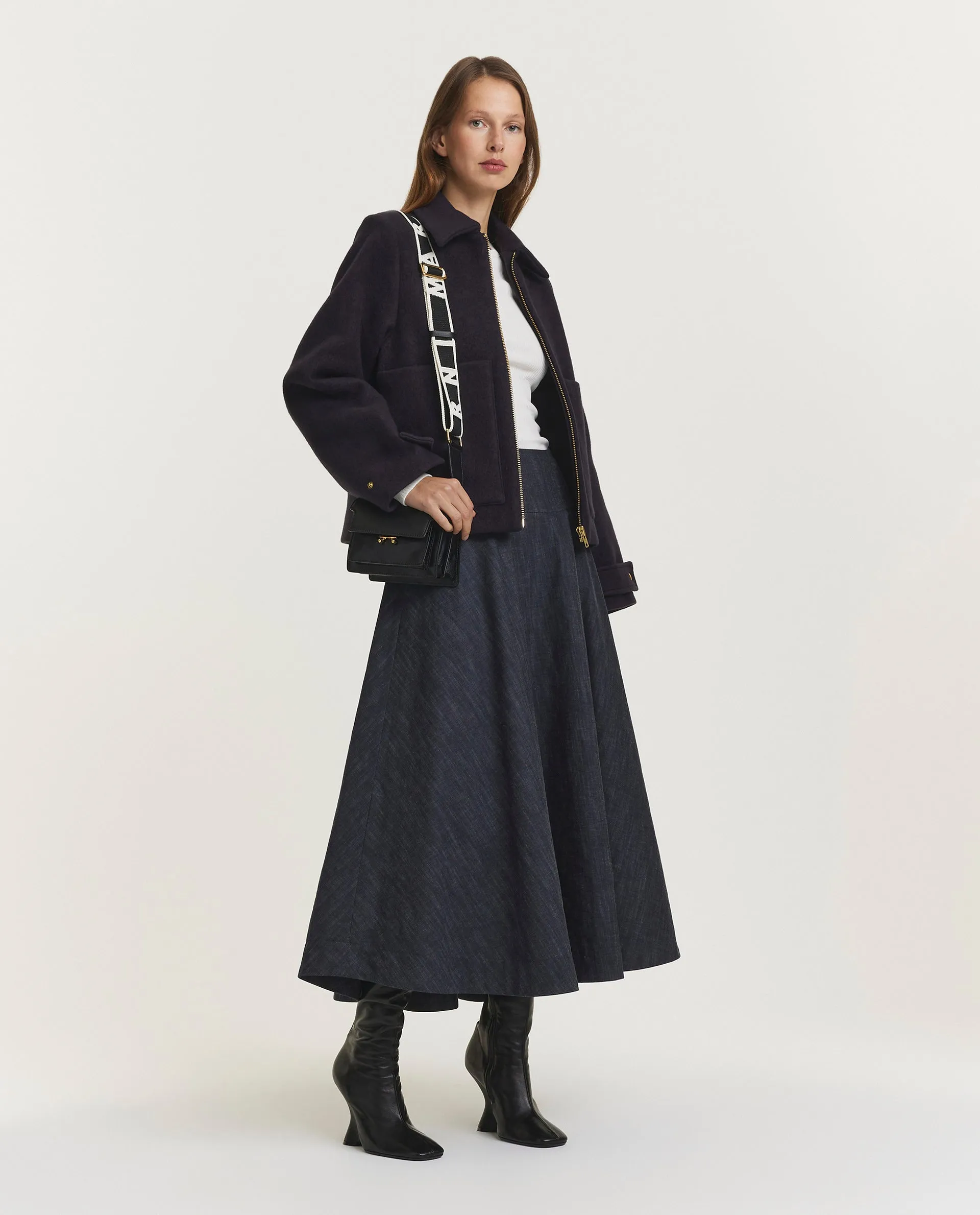 Katoenen rok - Donkerblauw sold by Pauw Amsterdam