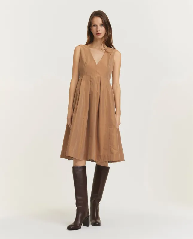 Midi jurk - Lichtbruin sold by Pauw Amsterdam