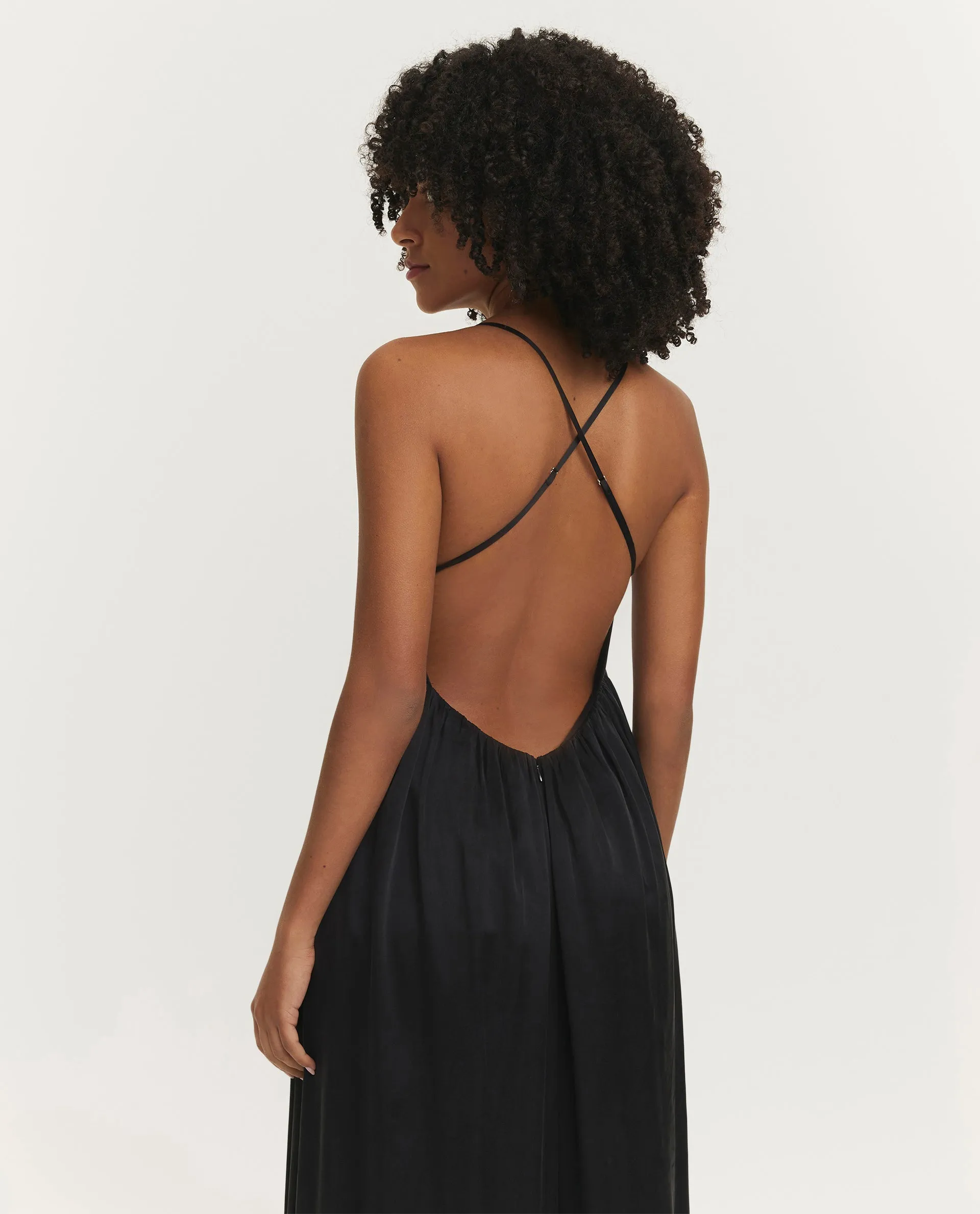 Zijden maxi jurk sold by Pauw Amsterdam product image thumbnail 2