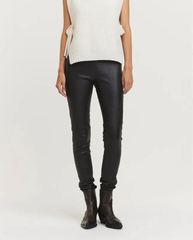 Leren legging - Bruin sold by Pauw Amsterdam