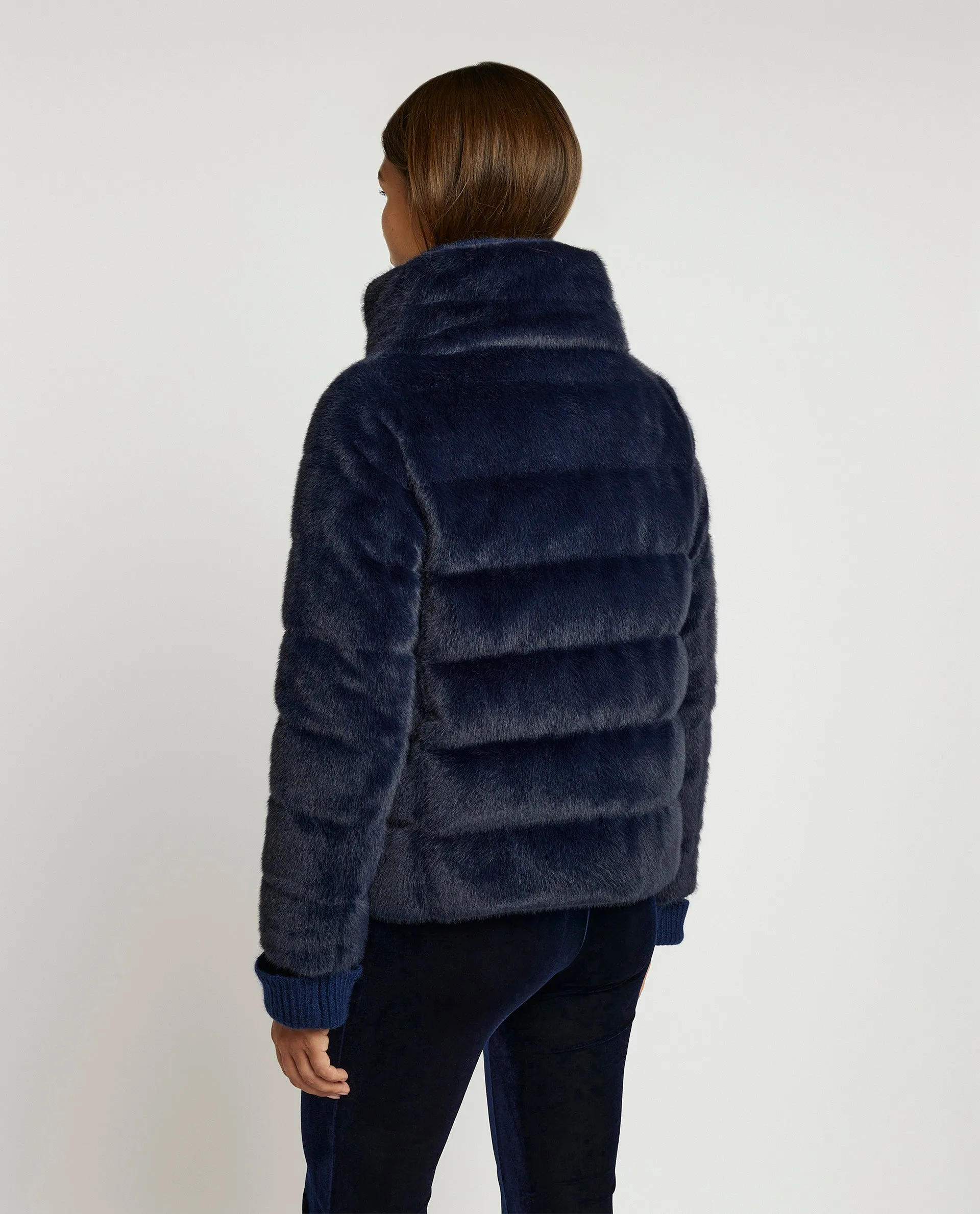 Faux fur jas - Blauw sold by Pauw Amsterdam product image thumbnail 5