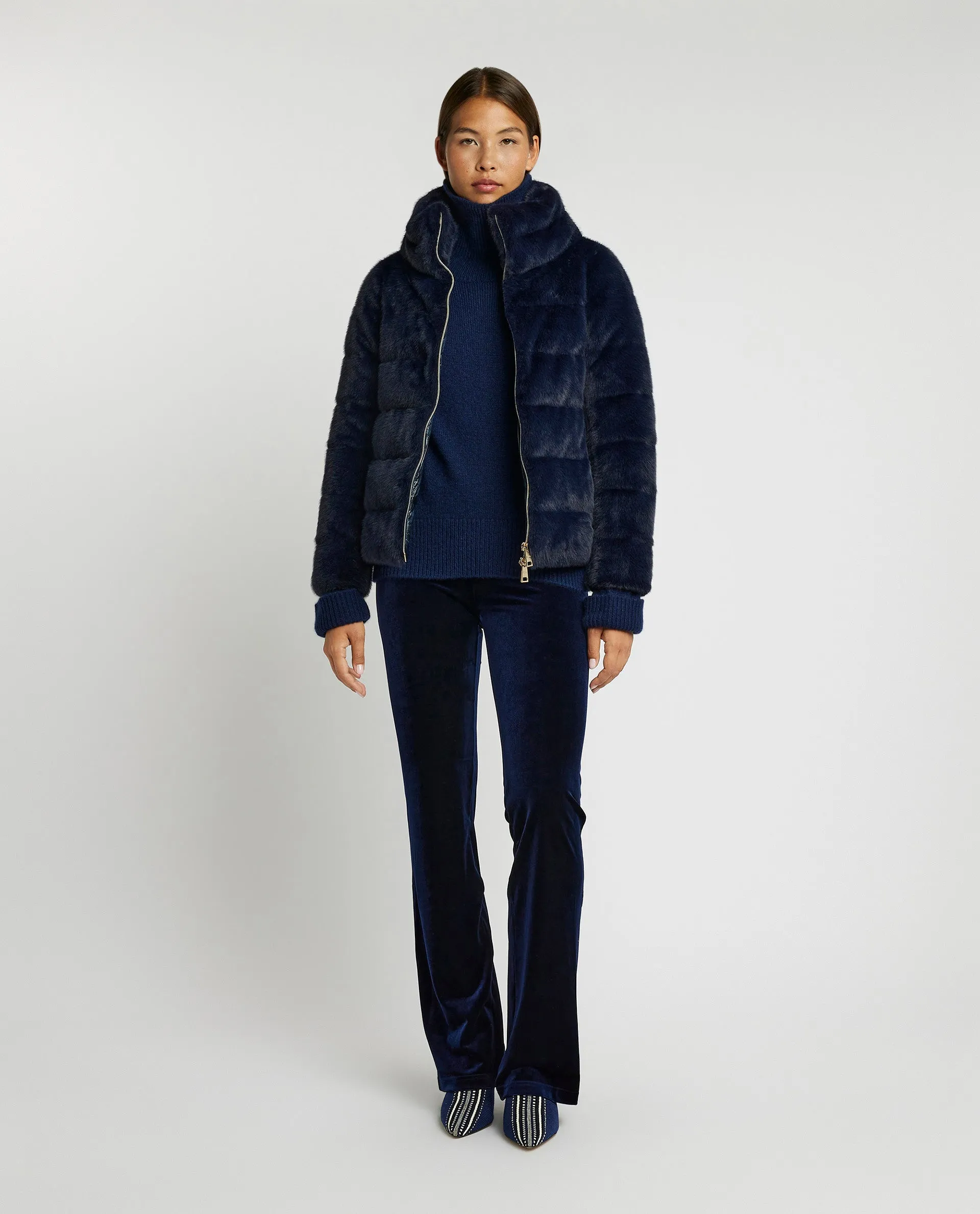 Faux fur jas - Blauw sold by Pauw Amsterdam product image thumbnail 3