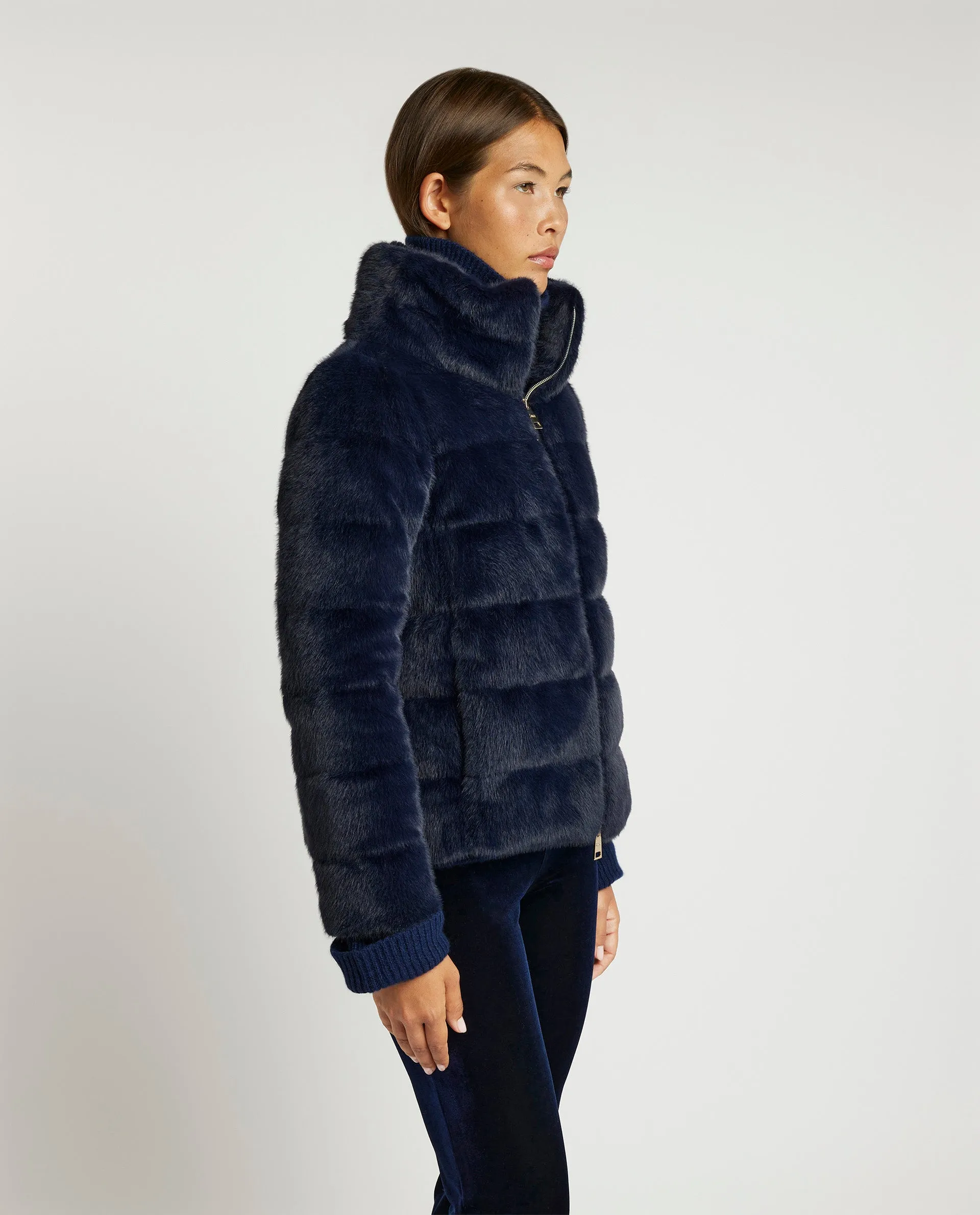 Faux fur jas - Blauw sold by Pauw Amsterdam product image thumbnail 4