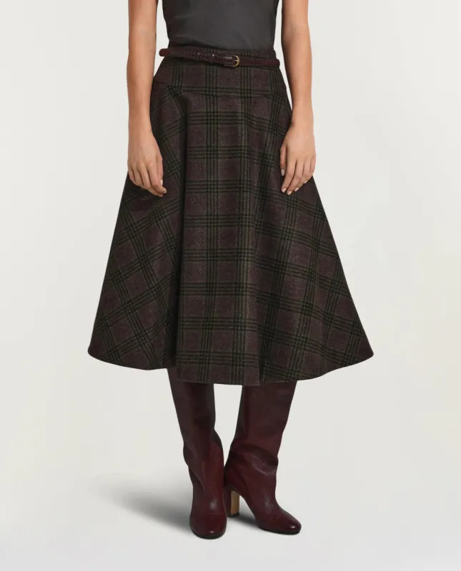 Wollen midi rok sold by Pauw Amsterdam