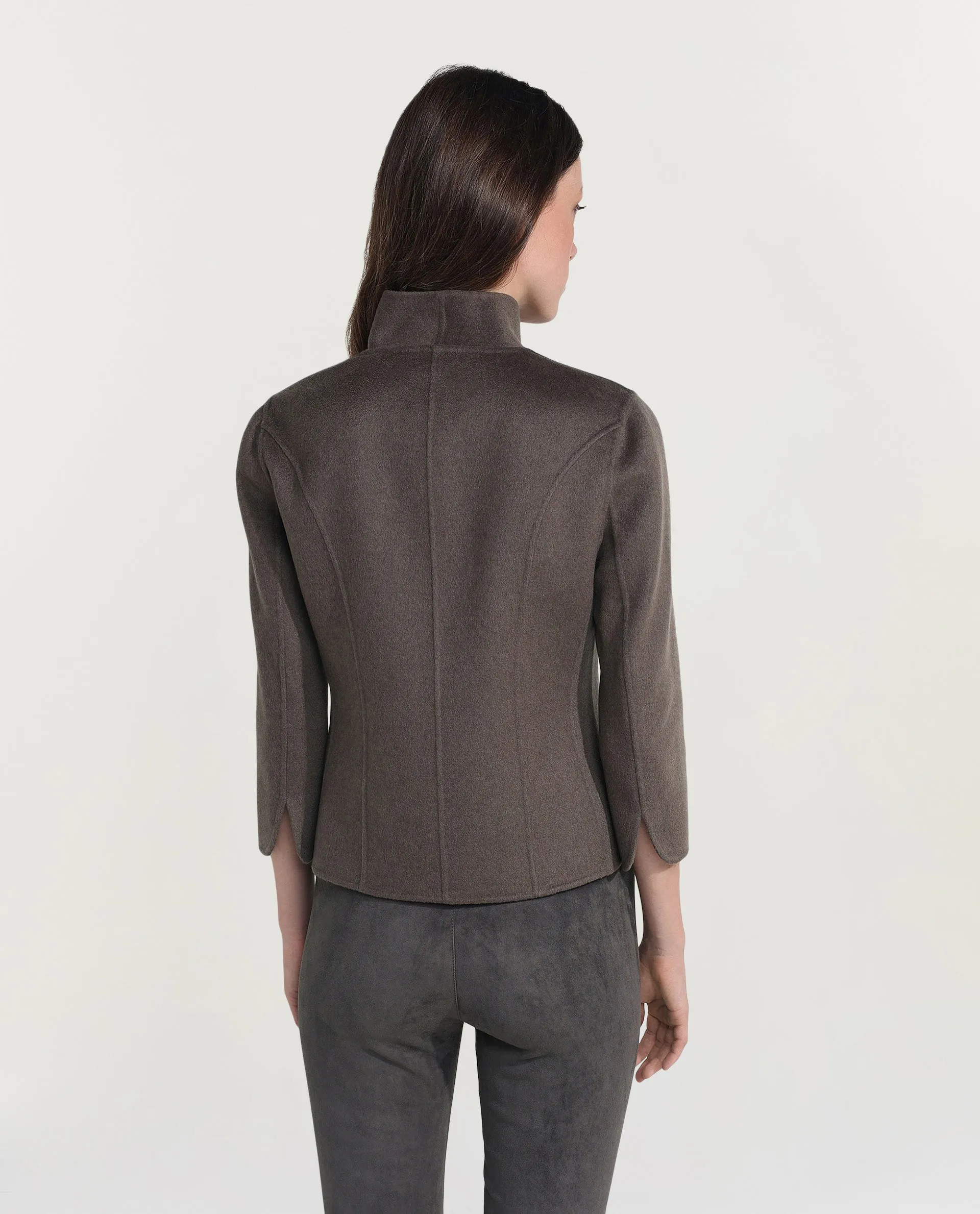 Korte double face cashmere blazer - Bruin sold by Pauw Amsterdam product image thumbnail 3