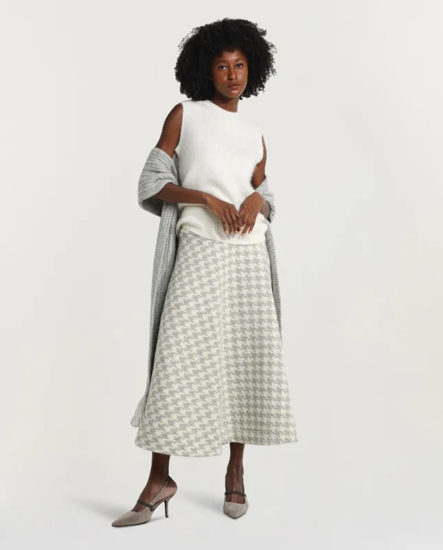 Geplooide rok in wol sold by Pauw Amsterdam