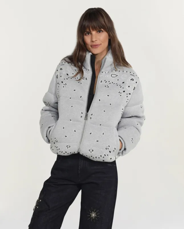 Gewatteerd jacquard jas sold by Pauw Amsterdam