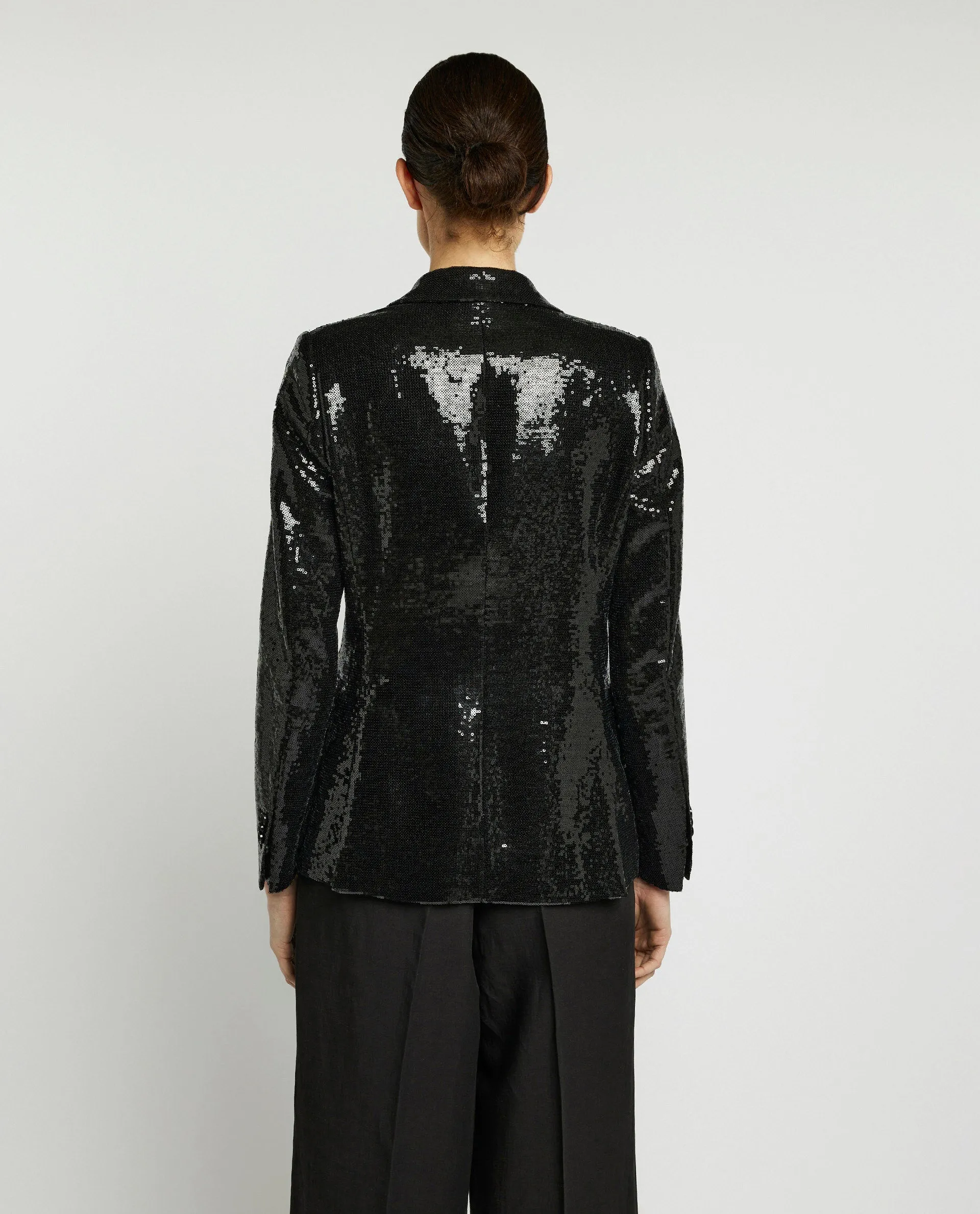 Double breasted blazer met pailletten - Zwart sold by Pauw Amsterdam product image thumbnail 4