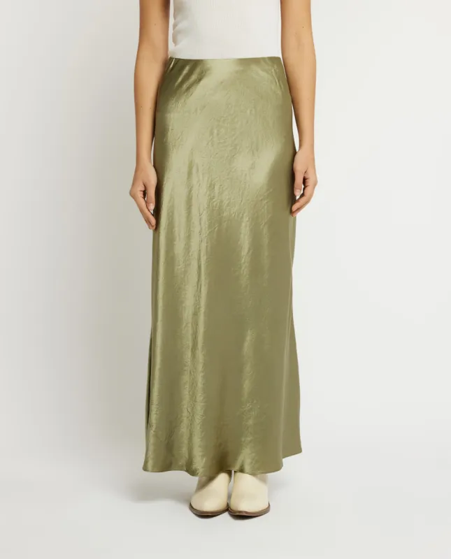 Satijnen maxi rok sold by Pauw Amsterdam