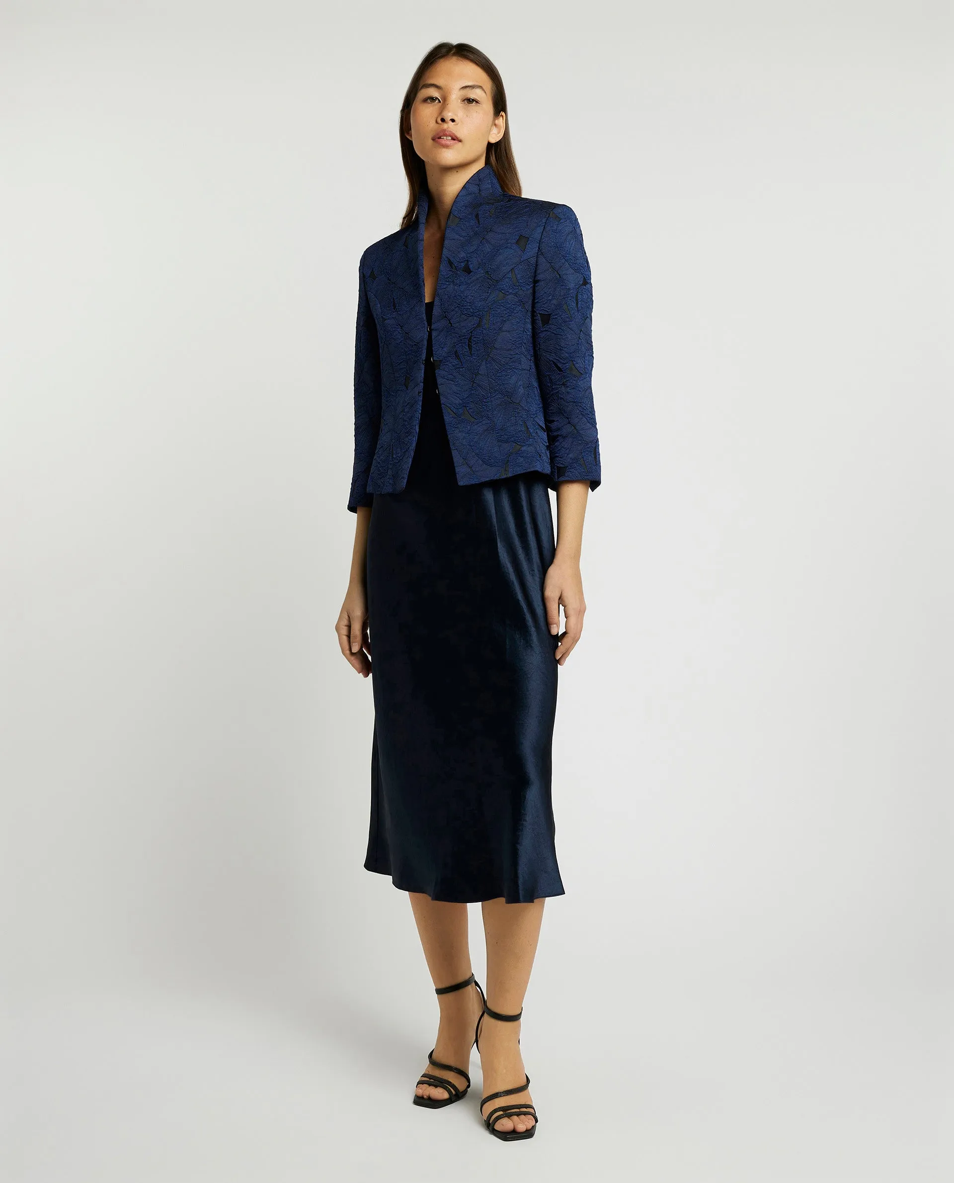 Satijnen midi jurk - Blauw sold by Pauw Amsterdam product image thumbnail 4