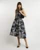 Midi jurk met ceintuur - Blauw sold by Pauw Amsterdam
