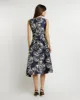 Midi jurk met ceintuur - Blauw sold by Pauw Amsterdam