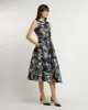 Midi jurk met ceintuur - Blauw sold by Pauw Amsterdam
