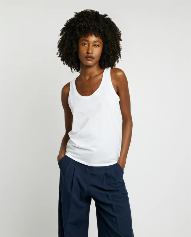 Mouwloze top - Wit made by Pauw Amsterdam