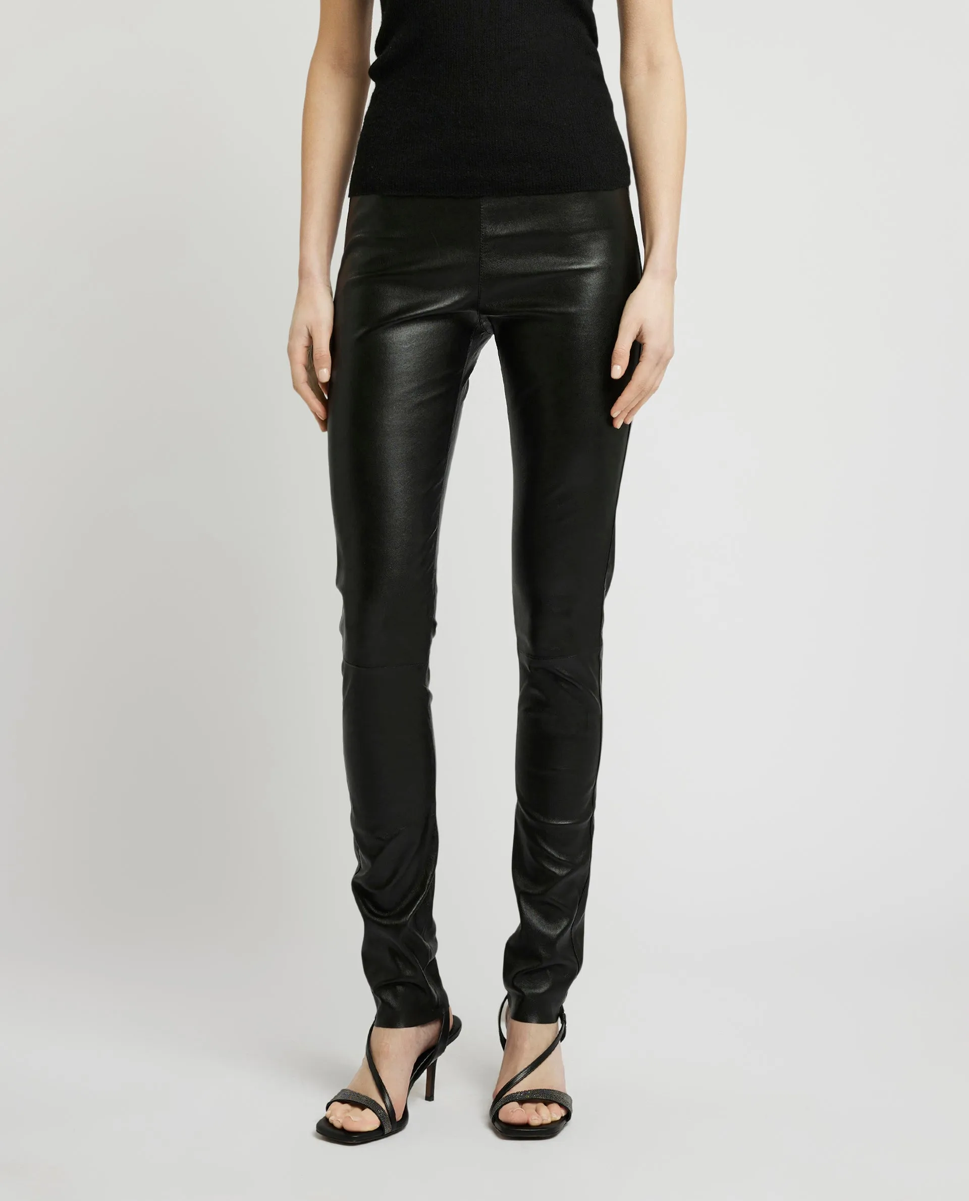 Leren legging - Zwart sold by Pauw Amsterdam