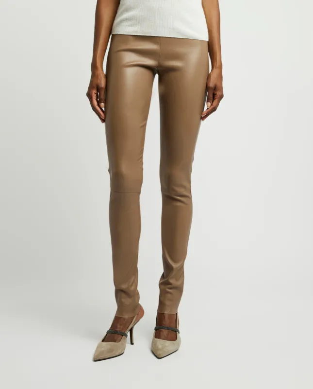 Leren legging - Bruin sold by Pauw Amsterdam