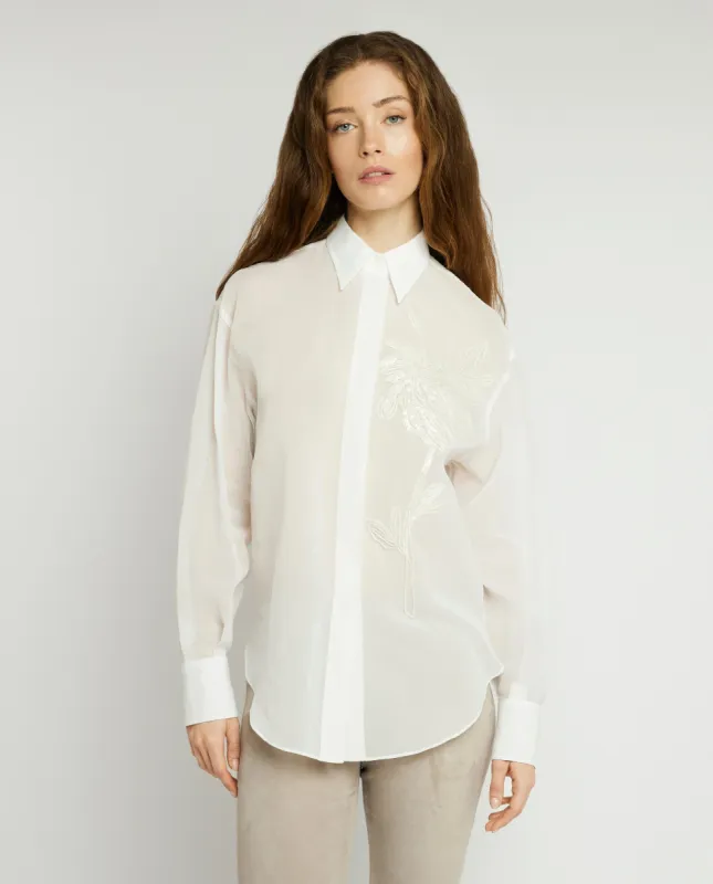 Organza blouse made by Brunello Cucinelli