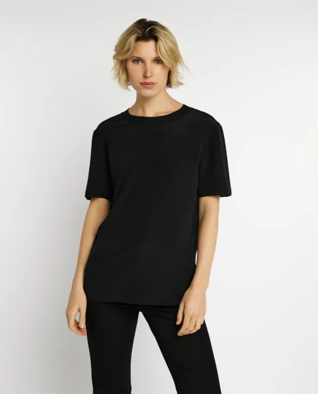 Zijden top - Zwart sold by Pauw Amsterdam