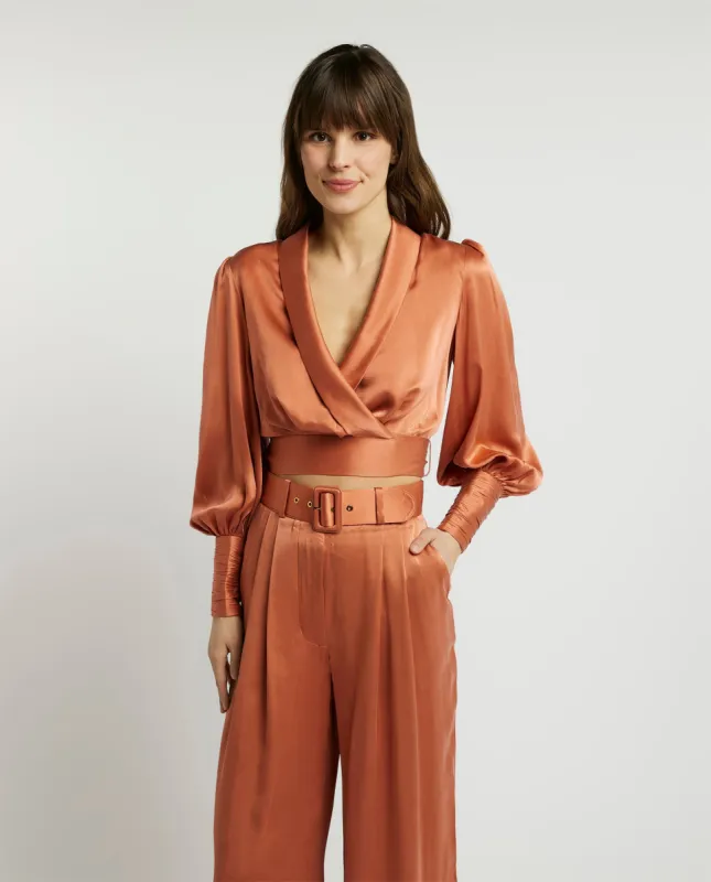 Zijden wikkeltop sold by Pauw Amsterdam