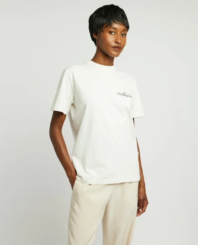 Katoenen T-shirt - Ecru sold by Pauw Amsterdam