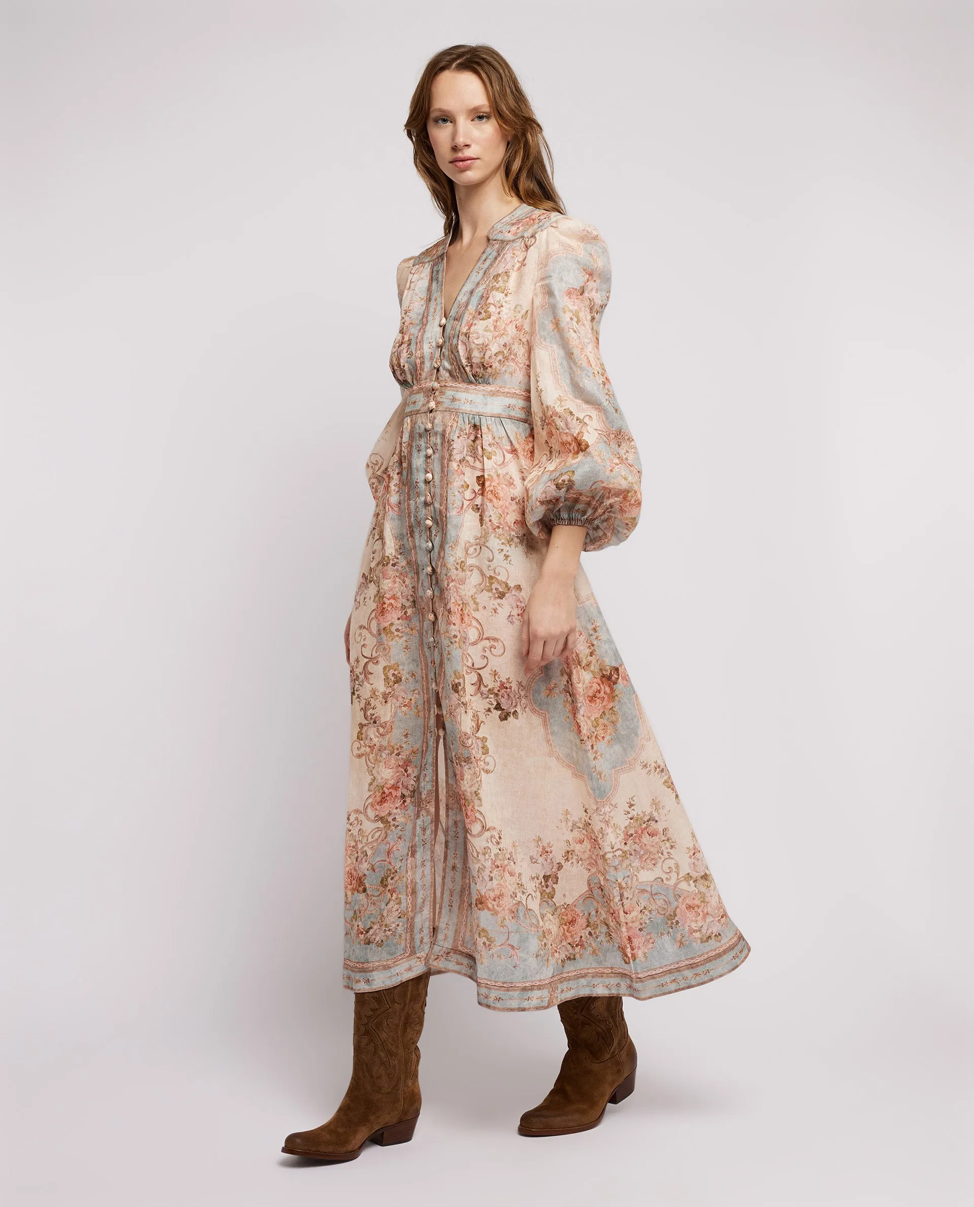 Linnen midi jurk sold by Pauw Amsterdam