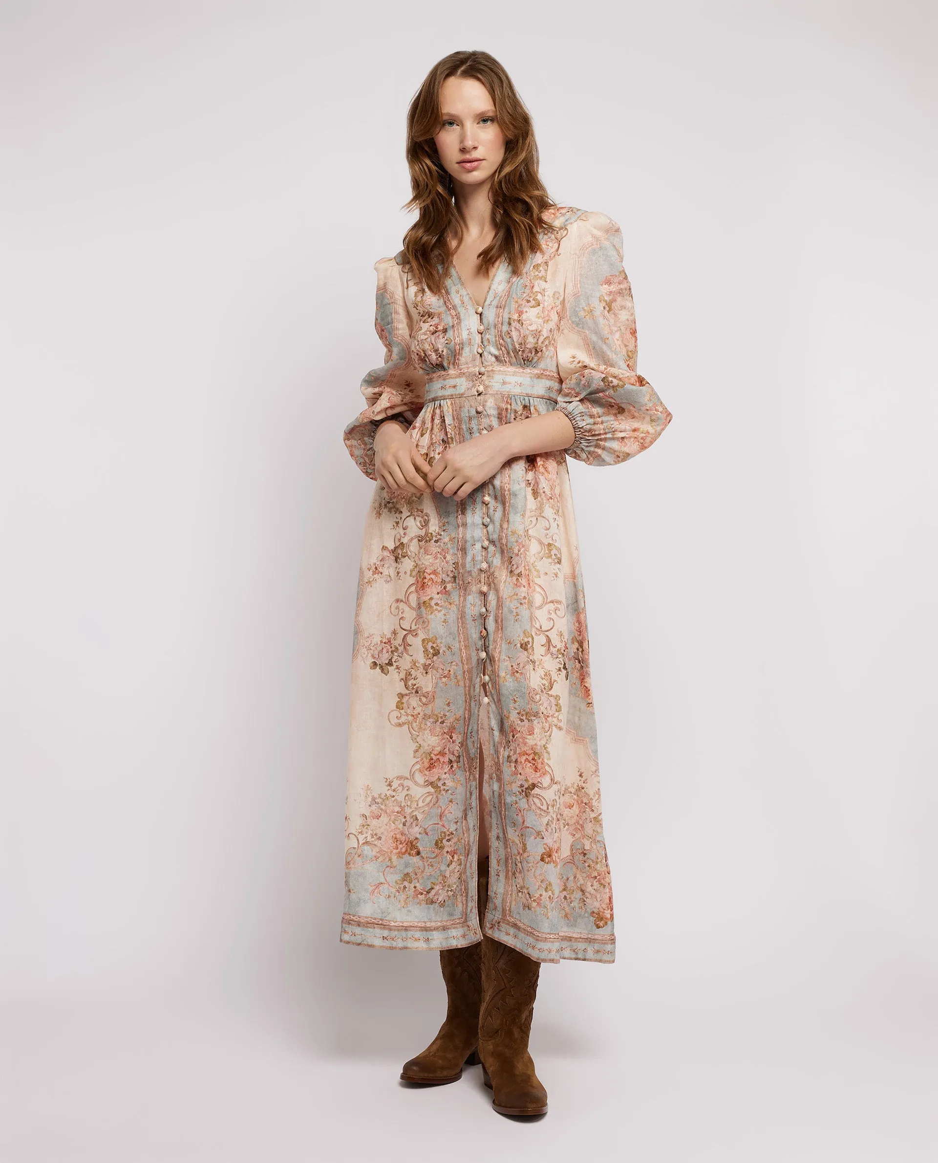 Linnen midi jurk sold by Pauw Amsterdam product image thumbnail 2