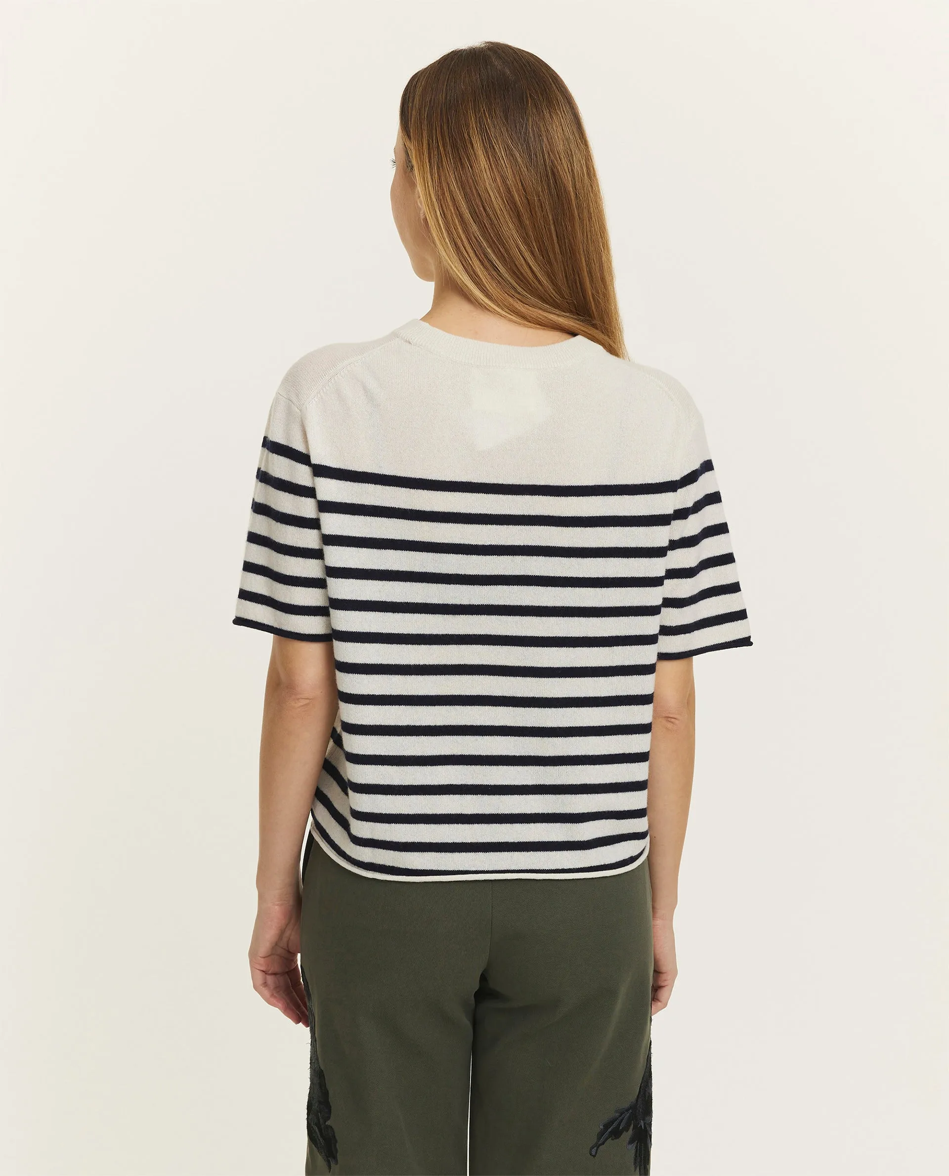 Cashmere T-shirt - Ecru sold by Pauw Amsterdam product image thumbnail 5