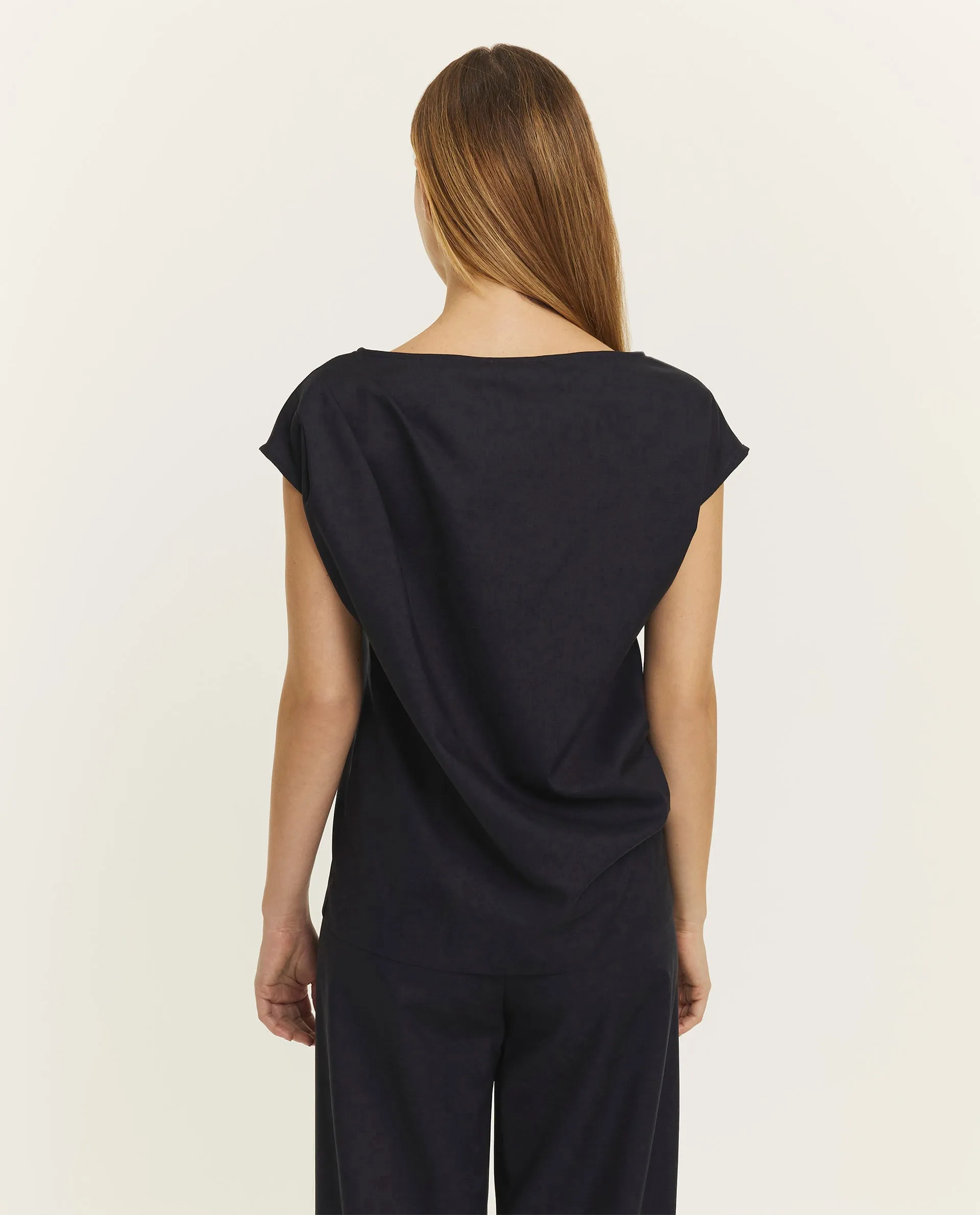 Mouwloze wollen top - Donkerblauw sold by Pauw Amsterdam product image thumbnail 5