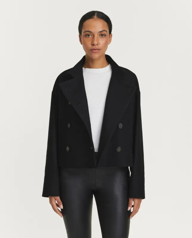 Kort wollen jack - Zwart sold by Pauw Amsterdam