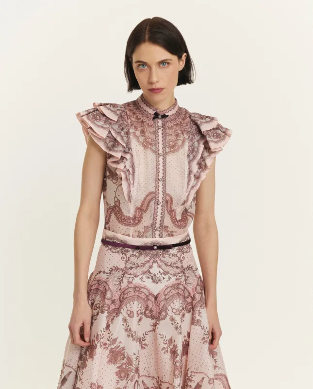 Linnen-zijde blouse sold by Pauw Amsterdam