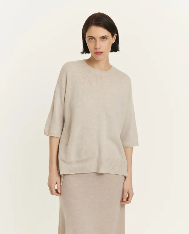 Cashmere Camille trui - Lichtgrijs sold by Pauw Amsterdam