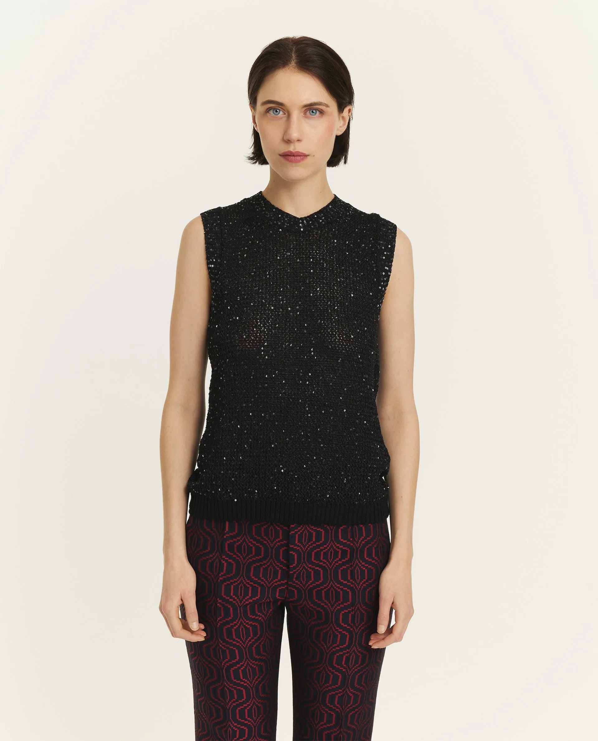 Gebreide top met pailletten sold by Pauw Amsterdam