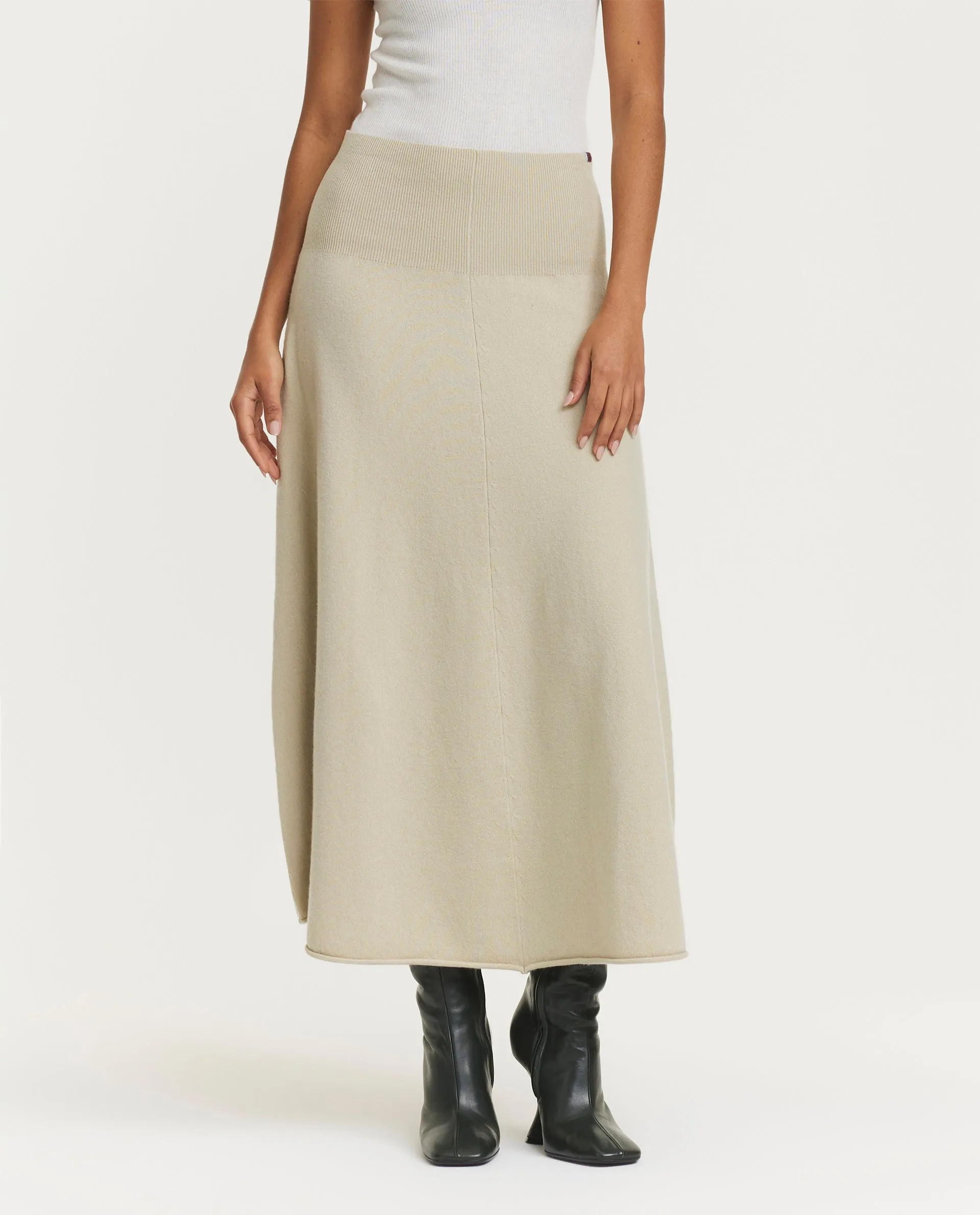 Cashmere midi rok sold by Pauw Amsterdam