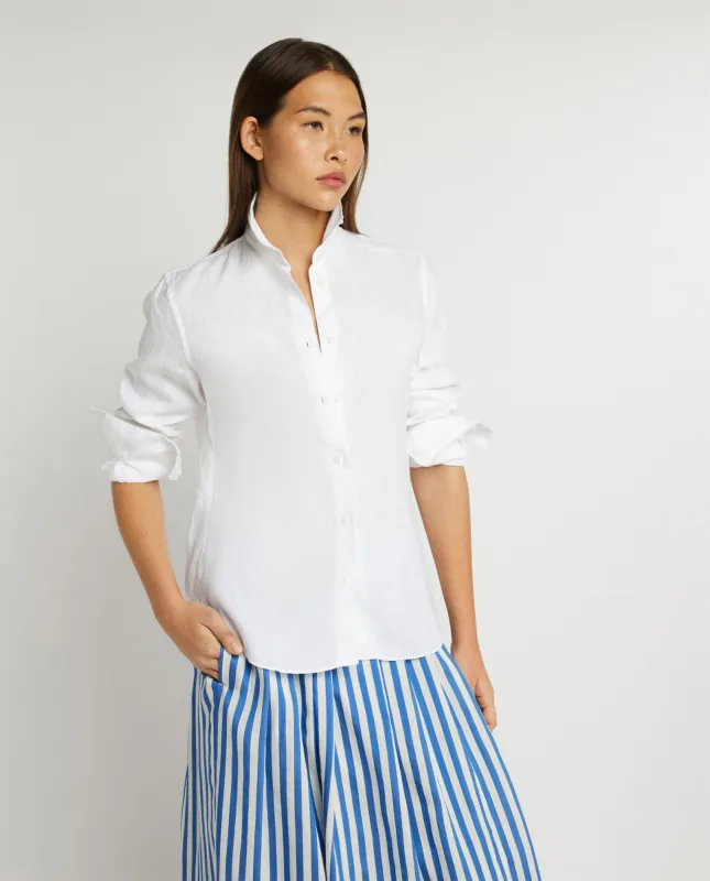 Linnen Blouse - Wit sold by Pauw Amsterdam