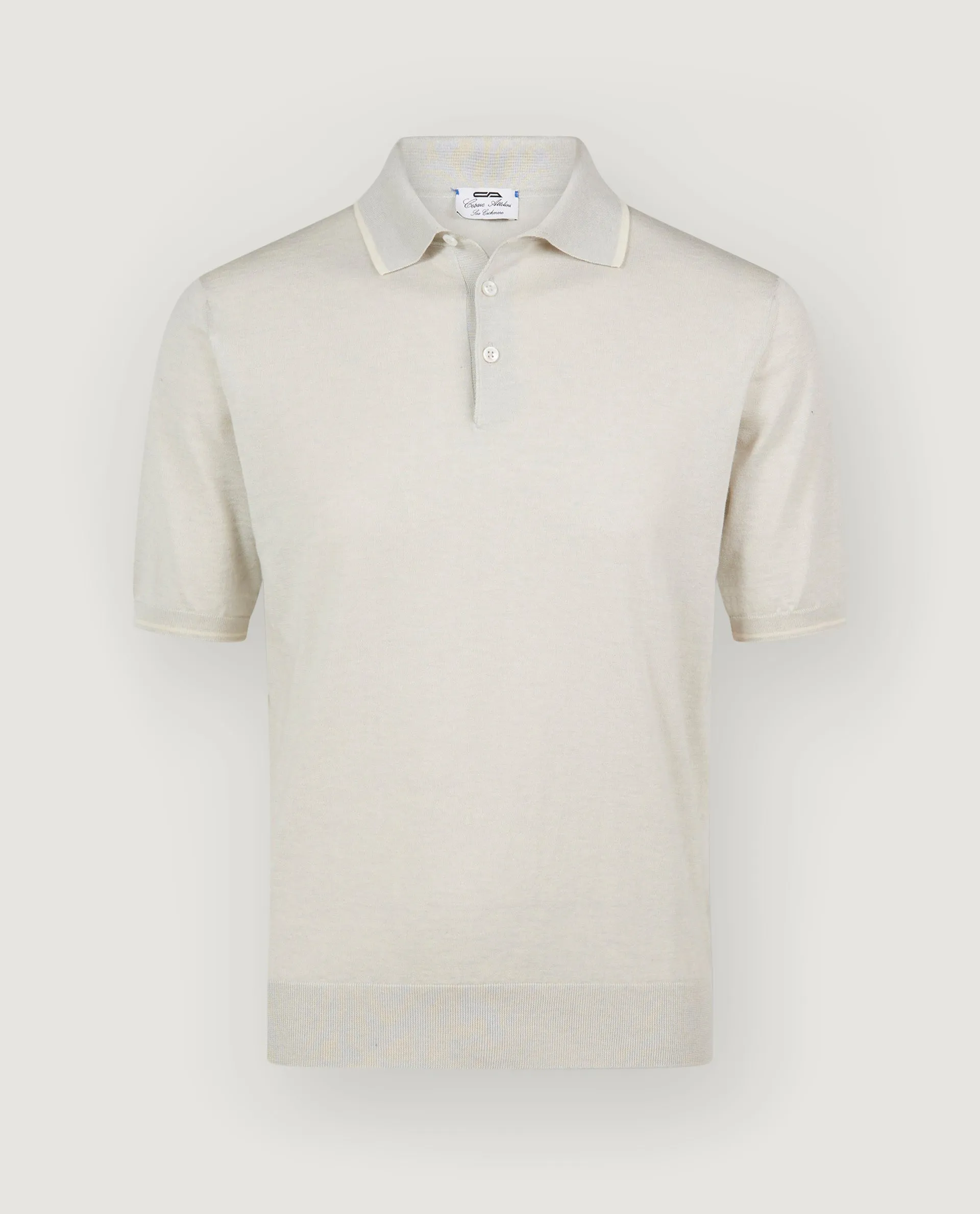 Katoen Cashmere Poloshirt sold by Pauw Amsterdam