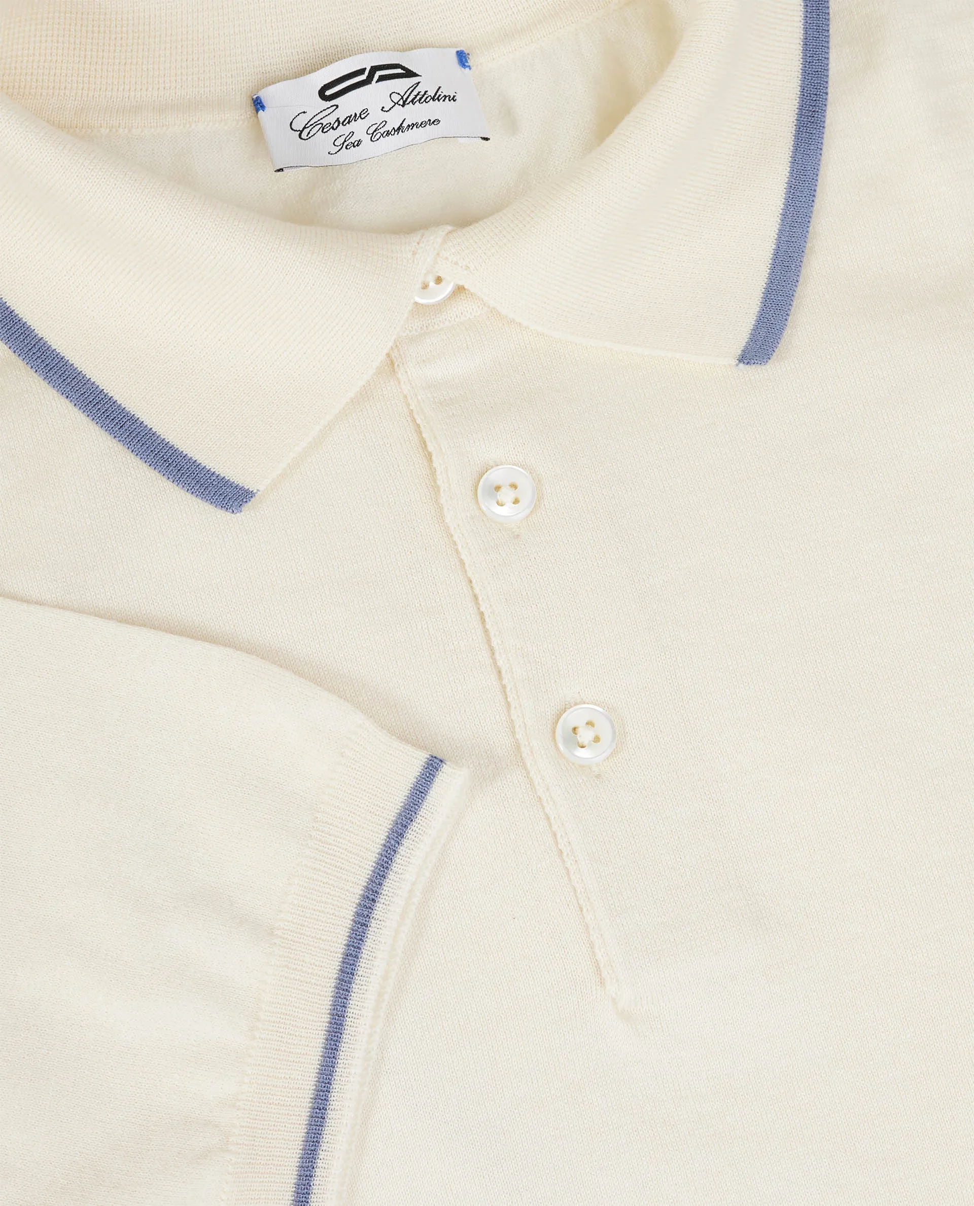 Katoen Cashmere Poloshirt sold by Pauw Amsterdam product image thumbnail 2