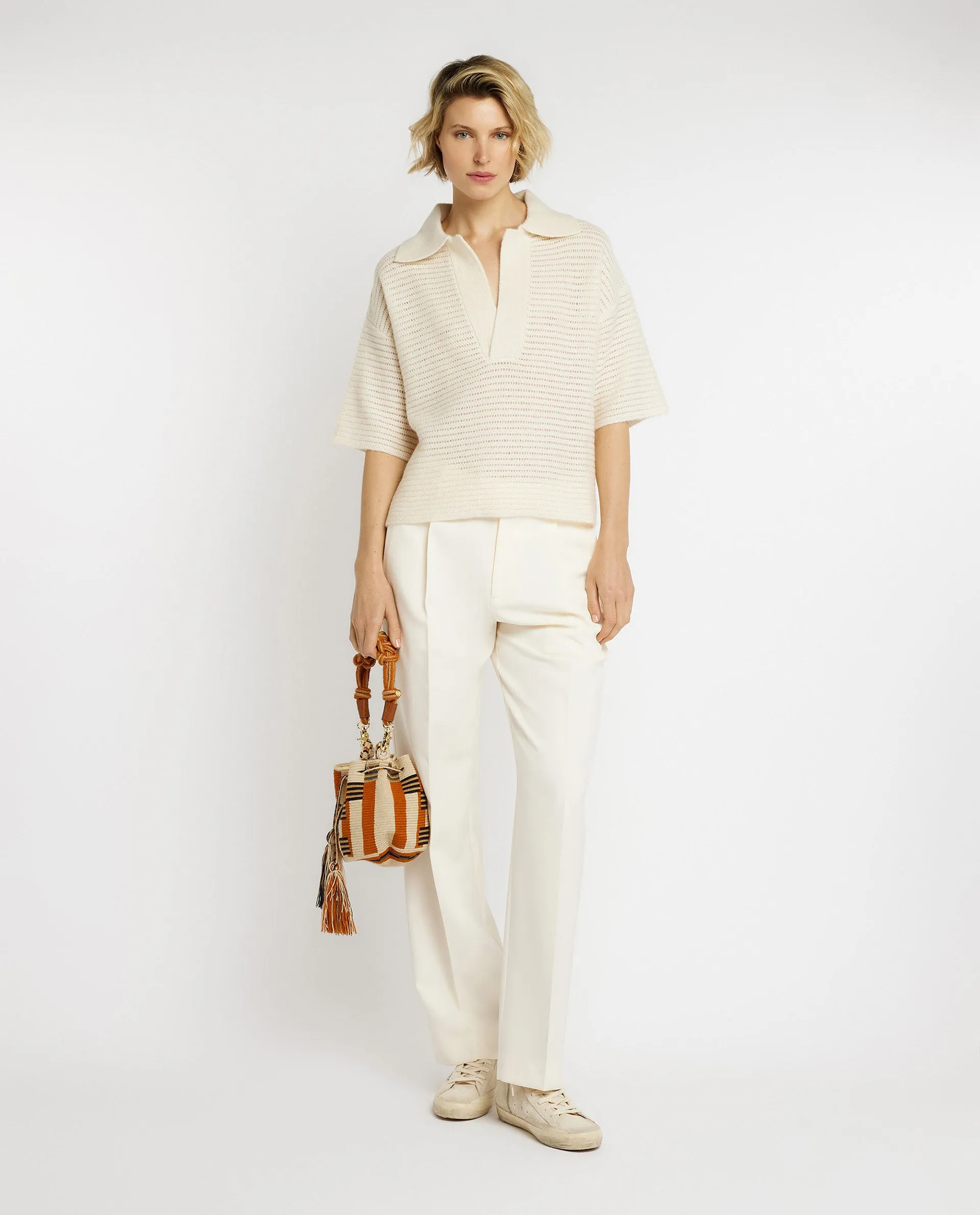 Wijde broek - Ecru sold by Pauw Amsterdam product image thumbnail 4