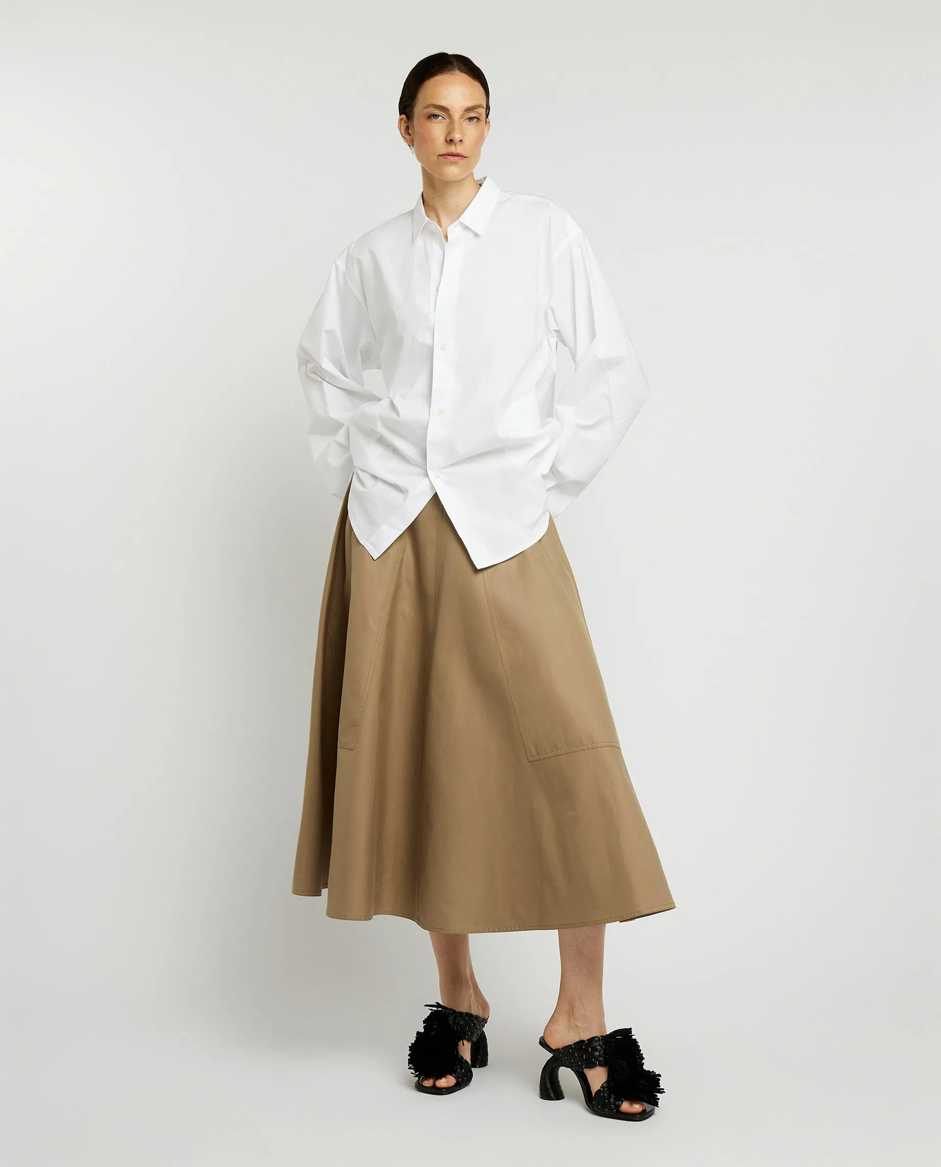Katoenen midi rok sold by Pauw Amsterdam