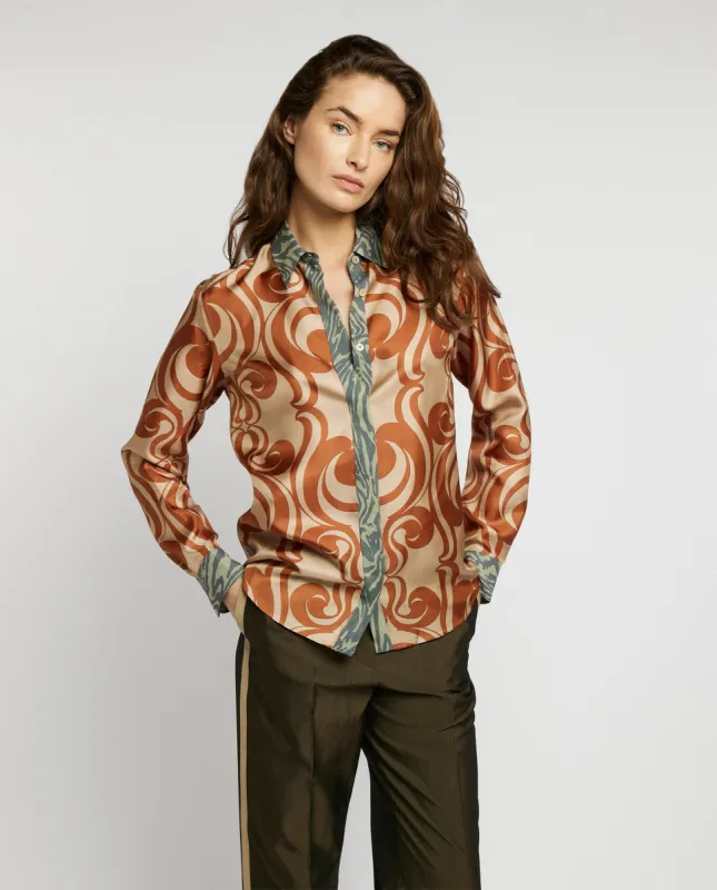 Zijden blouse made by Dries Van Noten