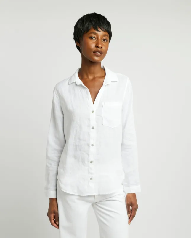 Linnen Blouse - Wit sold by Pauw Amsterdam