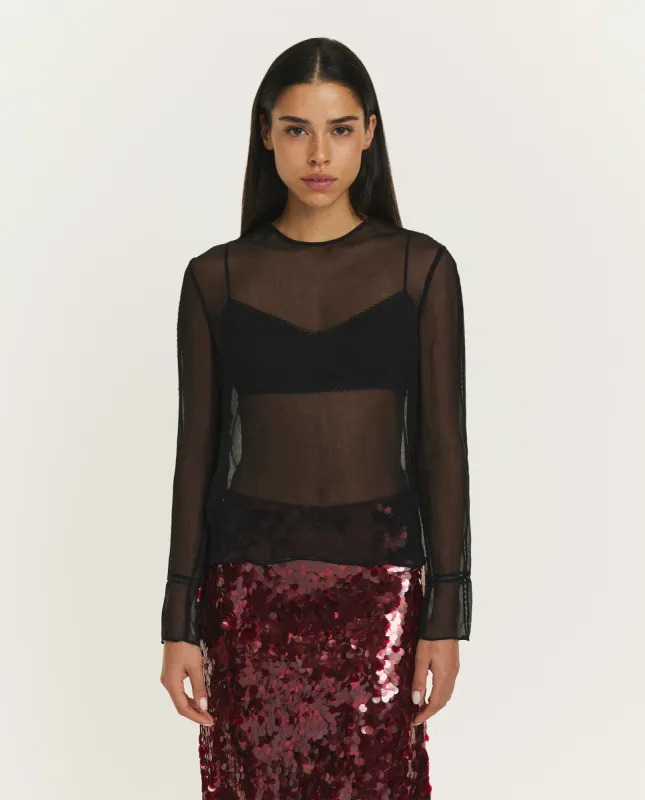 Doorschijnende blouse sold by Pauw Amsterdam