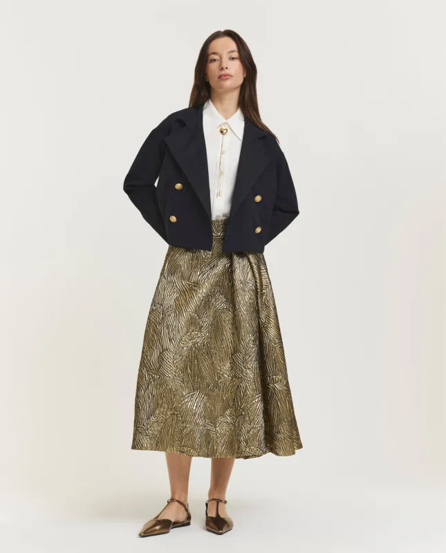 Volumineuze midi rok sold by Pauw Amsterdam