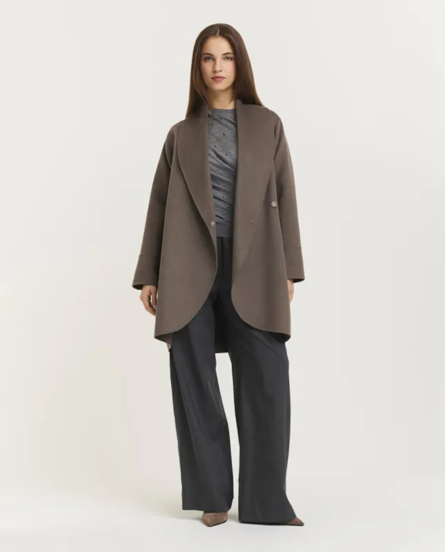 Double Face Cashmere Jas - Grijs sold by Pauw Amsterdam