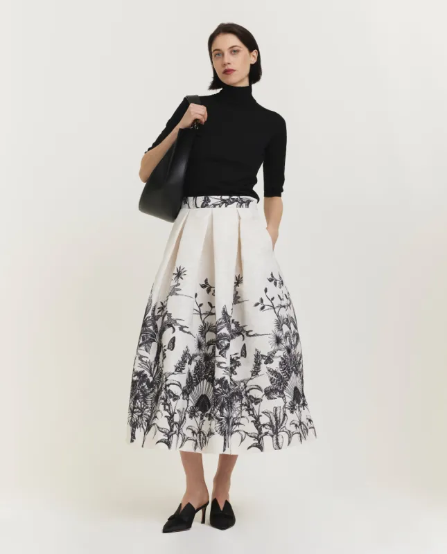 Volumineuze Midi Rok - Zwart sold by Pauw Amsterdam