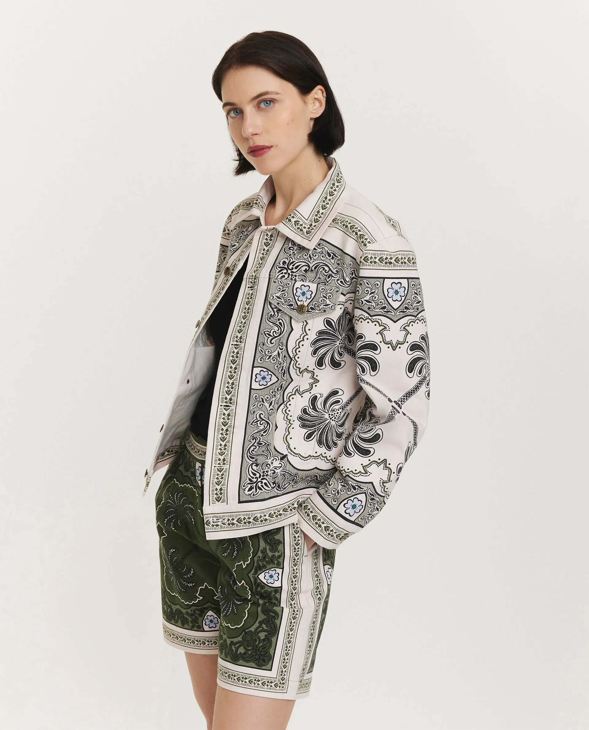 Denim jack met print sold by Pauw Amsterdam product image thumbnail 4