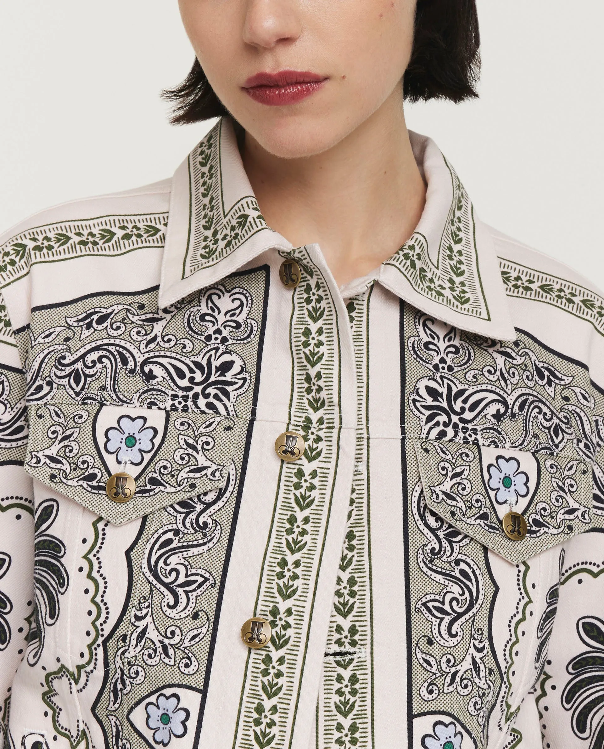 Denim jack met print sold by Pauw Amsterdam product image thumbnail 2