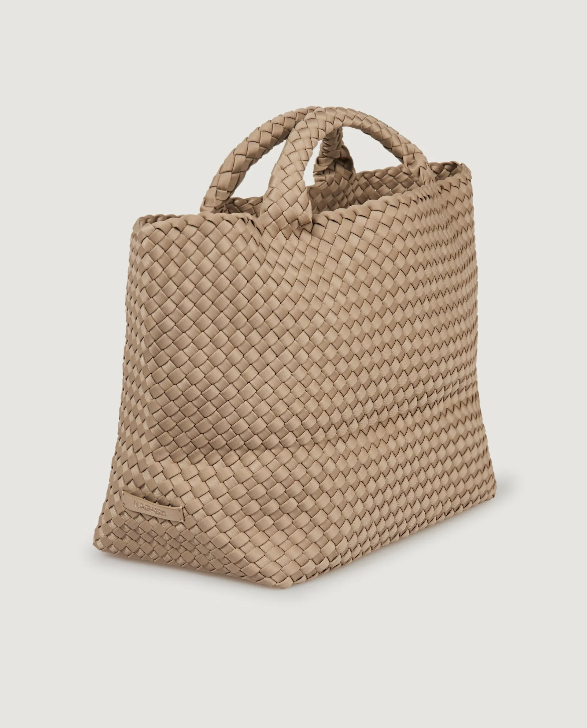 Medium geweven shopper - Lichtbruin sold by Pauw Amsterdam product image thumbnail 2