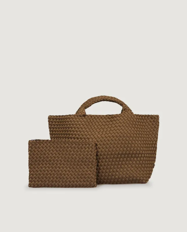 Medium geweven shopper - Bruin sold by Pauw Amsterdam