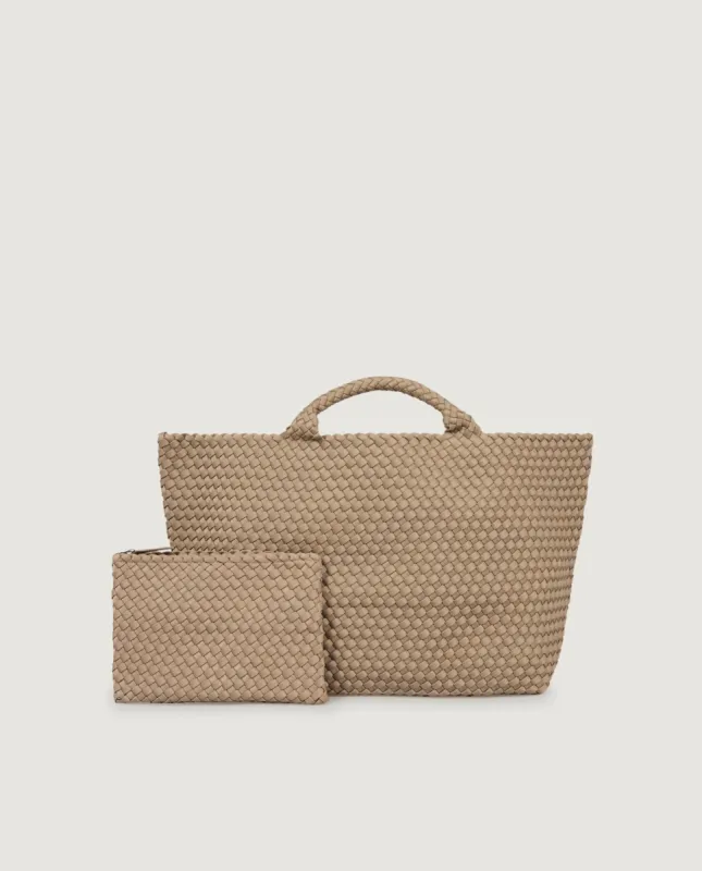 Grote geweven shopper - Lichtbruin sold by Pauw Amsterdam